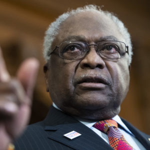 UNITED STATES - DECEMBER 6: House Majority Whip James Clyburn, D-S.C., attends a news conference in the Capitol on the Voting Rights Advancement Act on Friday, December 6, 2019. (Photo By Tom Williams/CQ Roll Call)