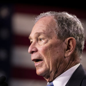 NASHVILLE, TN - FEBRUARY 12:  Democratic presidential candidate former New York City Mayor Mike Bloomberg delivers remarks during a campaign rally on February 12, 2020 in Nashville, Tennessee. Bloomberg is holding the rally to mark the beginning of early voting in Tennessee ahead of the Super Tuesday primary on March 3rd.  (Photo by Brett Carlsen/Getty Images) *** Local Caption *** Mike Bloomberg