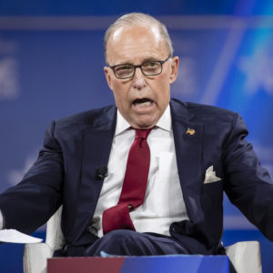 NATIONAL HARBOR, MD - FEBRUARY 28: Larry Kudlow, Director of the White House National EconomicCouncil, speaks at the Conservative Political Action Conference 2020 (CPAC) hosted by the American Conservative Union on February 28, 2020 in National Harbor, MD. (Photo by Samuel Corum/Getty Images) *** Local Caption *** Larry Kudlow