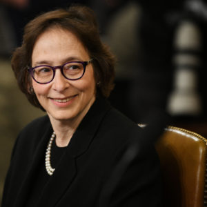 WASHINGTON, Dec. 4, 2019 -- Stanford University Law Professor Pamela Karlan waits to testify before the U.S. House Judiciary Committee on Capitol Hill in Washington D.C., the United States, on Dec. 4, 2019. The Democrat-led House Judiciary Committee took over a months-long impeachment proceeding into U.S. President Donald Trump by holding its first hearing on Wednesday. (Photo by Liu Jie/Xinhua via Getty)