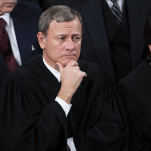 UNITED STATES - FEBRUARY 04: Chief Justice John Roberts and Associate Justice Elena Kagan, are seen during President Donald Trump’s State of the Union address in the House Chamber on Tuesday, February 4, 2020. (Photo By Tom Williams/CQ Roll Call)