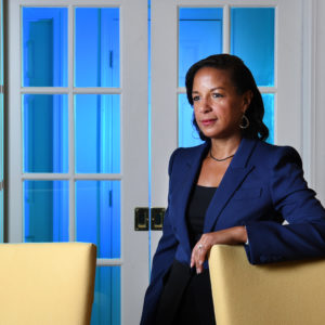 WASHINGTON, DC - SEPTEMBER 18: Former United States Ambassador to the United Nations and National Security Advisor, Susan Rice poses for a portrait at her home on Wednesday September 18, 2019 in Washington, DC. She has a new book coming out entitled, "Tough Love: My Story of the Things Worth Fighting For" (Photo by Matt McClain/The Washington Post)