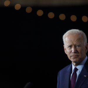 BURLINGTON, IA - AUGUST 07: Former Vice President Joe Biden delivers remarks about White Nationalism during a campaign press conference on August 7, 2019 in Burlington, Iowa. (Photo by Tom Brenner/Getty Images)
