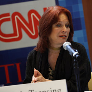 speaks during CNN's Media Conference For The Election of the President 2008 at the Time Warner Center on October 14, 2008 in New York City. 16950_4967.JPG