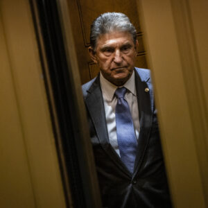 WASHINGTON, DC - JUNE 08: Senator Joe Manchin (D-WV) heads to a vote in the Senate at the U.S. Capitol on June 8, 2021 in Washington, DC. The spotlight on Sen. Manchin grew even brighter after declaring that he will vote against the Democrats voting rights bill, the For the People Act, in his op-ed that was published in the Charleston Gazette-Mail over the weekend. (Photo by Samuel Corum/Getty Images)