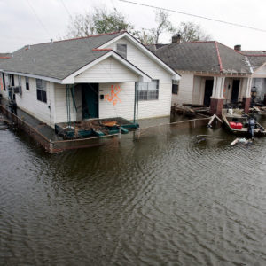 Hurricane Rita September 24, 2005 in New Orleans, Louisiana.